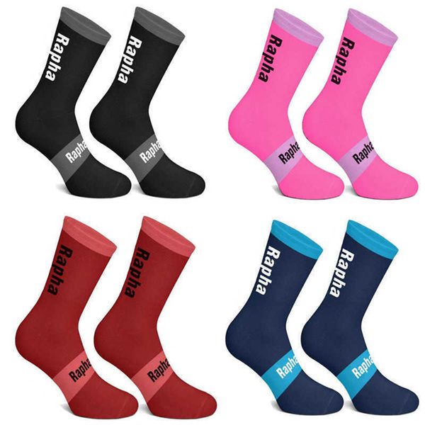 Rapha – chaussettes de sport à rayures 4 couleurs, chaussettes de cyclisme pour hommes et femmes, résistantes à l'usure, à Compression pour vélo de route, T221019, nouvelle collection 2021