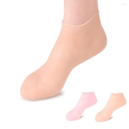 Chaussettes de sport 2 pièces Silicone soins des pieds Gel hydratant talon mince pied protecteurs de la peau outil fissuré