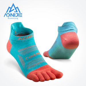 Sportsokken 3 paren aonijie E4801 E4802 Ultra Run Low Cut Athletic Five Toe Socks Quarter Socks Toesocks For Running Marathon Race Trail 230220