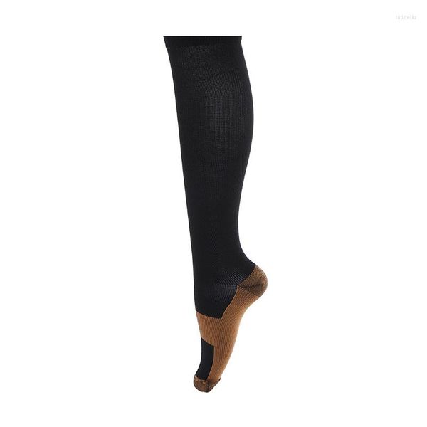 Calcetines deportivos 5 pares de compresión de fibra para mujeres, hombres, piernas, tobillos, correr, viajar, viajar, enfermeras, embarazadas