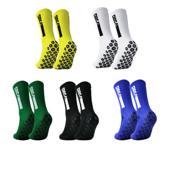 Chaussettes de sport Livraison gratuite Anti Slip Football Football Chaussettes Non Slip Grip Pads Sports Cyclisme Chaussettes Taille 812 J230517