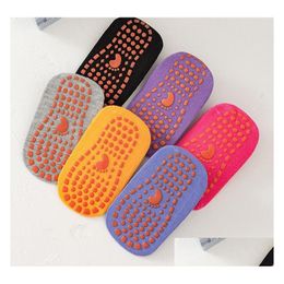 Chaussettes de sport bébé enfants anti-dérapant plancher trampoline chaussette enfants vêtements confortables antidérapant gym yoga jumn pied mas grip drop livraison ou otqnl