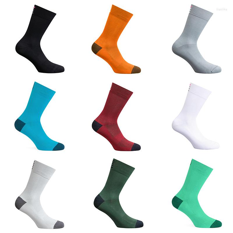 Sports Socks Blossomora Macaron Cycling Men Women Breathable MTB Race Bicycle Road Bike Running Soccer Fitness Football Outdoor Sport