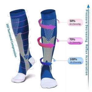 Chaussettes de sport Compression Hommes Femmes Varices Grossesse Maternité Athlétique Football Football Bas