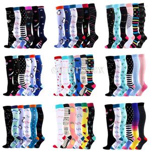 Chaussettes de sport, livraison directe, vente en gros, Compression, œdème, diabète, varices, Anti-Fatigue, soulagement de la douleur, bas de genou pour hommes et femmes