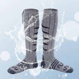 Chaussettes de sport chauffage électrique résistant au froid hiver chaud thermique rapide chauffe-pieds lavable pour le cyclisme Camping patinage 231215