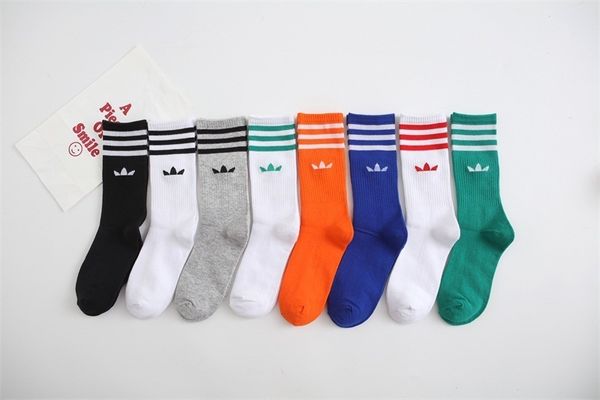 Chaussettes de sport mode exécutif chaussettes de sport publicité trèfle hommes et femmes coton Ins rayé 230608