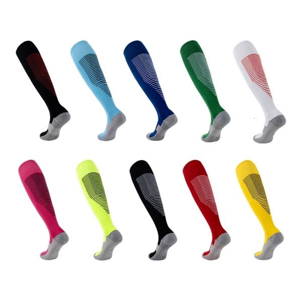 Chaussettes de Sport Football Long Tube genou enfants Legging bas Football Baseball course Sport adultes enfants 231122