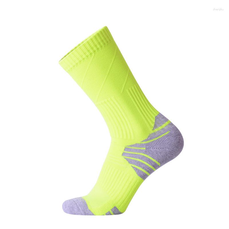 Sports Socks Football Men Cotton Wear-resistant Breathable Towel Bottom Running Cycling Soccer Sock Knee-High