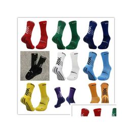 Chaussettes de sport Chaussettes de football Anti Slip Soccer similaire au Sox-Pro Sox Pro pour le basket-ball en cours d'exécution Drop Delivery Sports de plein air Athle Dhjh8