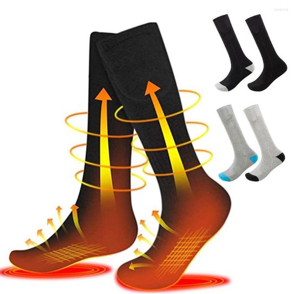 Chaussettes de sport chauffantes pour hommes et femmes, équipement chaud d'hiver, télécommande Rechargeable, thermique d'extérieur, haute résistance à la traction