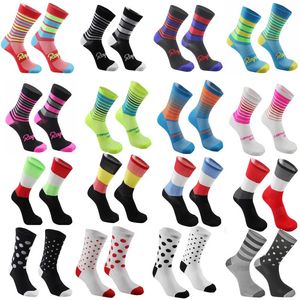 Chaussettes de sport de haute qualité pour équipe professionnelle, pour hommes et femmes, chaussettes de cyclisme, vtt, vélo de route respirant, course en plein air, 231012