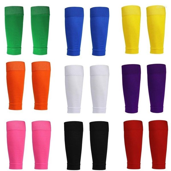 Chaussettes de sport Bonneterie Leg Guard Board Couverture fixe pour adulte Fil de football à haute élasticité Maille respirante Évacuation de la transpiration Insert de chaussette sans fond