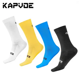 Chaussettes de sport Kapvoe-Professional Cycling chaussette pour les hommes Bélos respirants d'origine Basketball de course en plein air