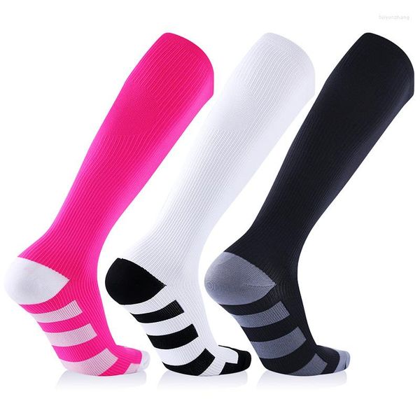 Chaussettes de sport hommes activités de voyage respirantes de Compression professionnelle adaptées aux infirmières attelles de tibia vol Sokcs