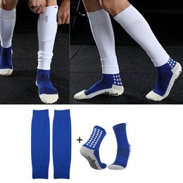 Chaussettes de sport hommes Football et genouillères manches mollets adultes jeunes protège-tibias antidérapants pour basket-ball Football 231114