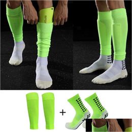 Calcetines deportivos para hombre protectores de piernas baloncesto fútbol Adt Youth Shin Calf Er Calcetines Hombre nueva entrega directa Dh8E2