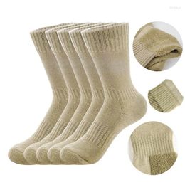 Chaussettes de sport militaires pour hommes, longueur moyenne, fond de serviette épais, antidérapant, absorbant la sueur, respirant, cyclisme, randonnée