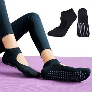 Sportsokken Non Slip Pilates Yoga voor vrouwen dames met tenen gevulde balletbarre -dans