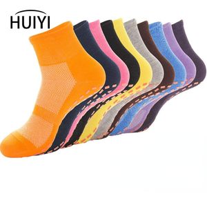 Chaussettes de sport antidérapantes pour femmes, Yoga, hommes, poignée au sol, adaptées à la danse Pilates, au trampoline, à la maison, à l'hôpital, Fitness, 230824