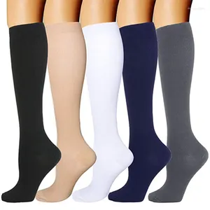 Chaussettes de sport à pression pour femmes, bas de Compression professionnels, corde à sauter, Yoga, course à pied, muscles des mollets