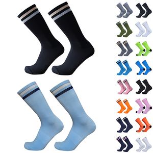 Sports Socks Pro Road Bike Men and Women Ademen buiten races gestreept fietsen 230411