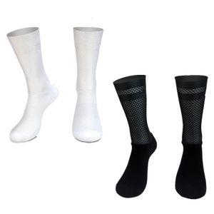 Chaussettes de sport Pro Team Aero Anti Slip Silicone cyclisme hommes vélo Sport course vélo Calcetines Ciclismo 230830