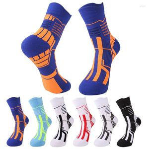 Chaussettes de sport Basketball Men de basket-ball Elite épaisses non glissées à glissement de skateboard serviette de serviette