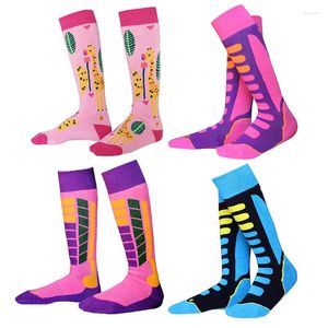 Chaussettes de sport professionnel Ski enfants thermique respirant coton Fitness snowboard course escalade équitation filles femmes