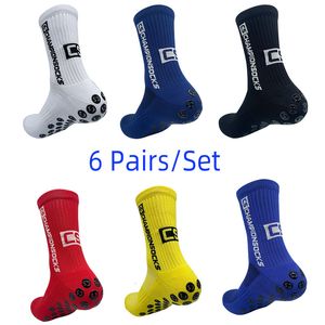 Sports Socks Professional Training Sports Socks High-Quality Polyester Breathable And Sweat Absorbing Non Slip Football Socks Six Pairs 230816
