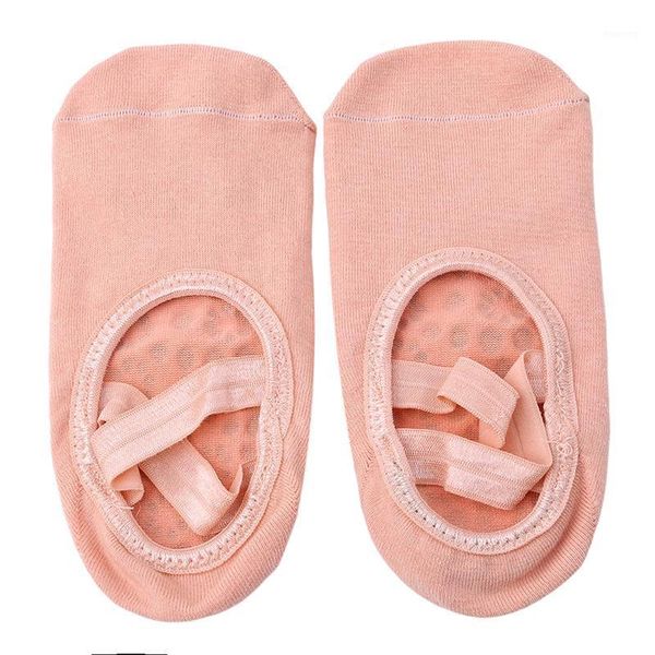 Chaussettes de sport Yoga à bout rond pour femmes, décontractées, dos nu, bandage antidérapant, respirant, Pilates, danse de ballet1