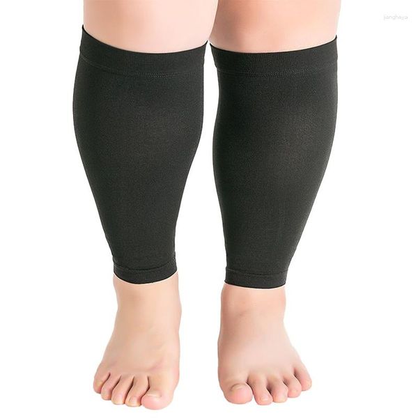 Calcetines deportivos S-7XL Correr Atletismo Mangas de compresión Pierna Pantorrilla Hombres Mujeres Medias sin pies Venas varicosas