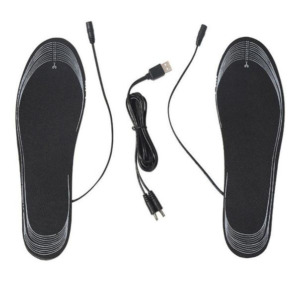 Calcetines deportivos seguros y cómodos calentadores de pies inalámbricos, plantillas de zapatos calentadas por USB, almohadilla de calentamiento eléctrico, alfombrilla para calcetines de pies, invierno y exteriores