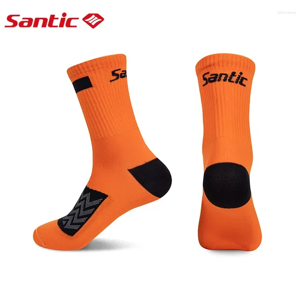 Calcetines deportivos Santic Ciclismo al aire libre MTB bicicleta transpirable cómodo sudor absorbente resistente al desgaste unisex