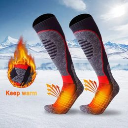 Chaussettes de sport chaussettes de Ski hiver thermique épaissir longue chaussette de Ski Sports de plein air garder au chaud cyclisme course randonnée chaussettes de Ski pour homme 230928