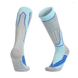 Chaussettes de sport skis en coton épais coton snowboard cyclisme ski de soccer femme humidité absorption haute élastique thermique