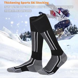 Chaussettes de sport Ski coton épais Snowboard cyclisme Ski football hommes femmes Absorption d'humidité haute élastique chaussettes thermiques 231204