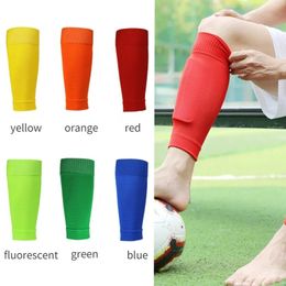 Sportsokken Voetbal Scheenbeschermers Voetbal Kalf Beenbeschermer Warmers Footless Cover Brace Mouwen Elastische Pads 231017