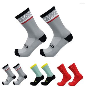 Chaussettes de sport Style cyclisme hommes femmes compétition professionnelle vélo Calcetines Ciclismo Hombre