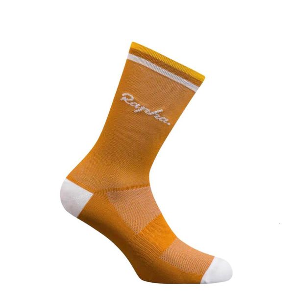 Chaussettes de sport Sport d'été Cyclisme Hommes Route Vélo Extérieur Compression Orange 230814