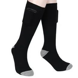 Chaussettes sportives coton thermique chauffés hommes femmes battant batte à ski d'hiver réchauffement électrique