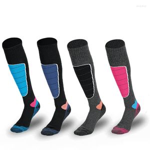 Chaussettes sportives Tianyijian Men femmes tissu haut de gamme Isolation de ski de laine mérinos d'hiver tube long résistant au froid