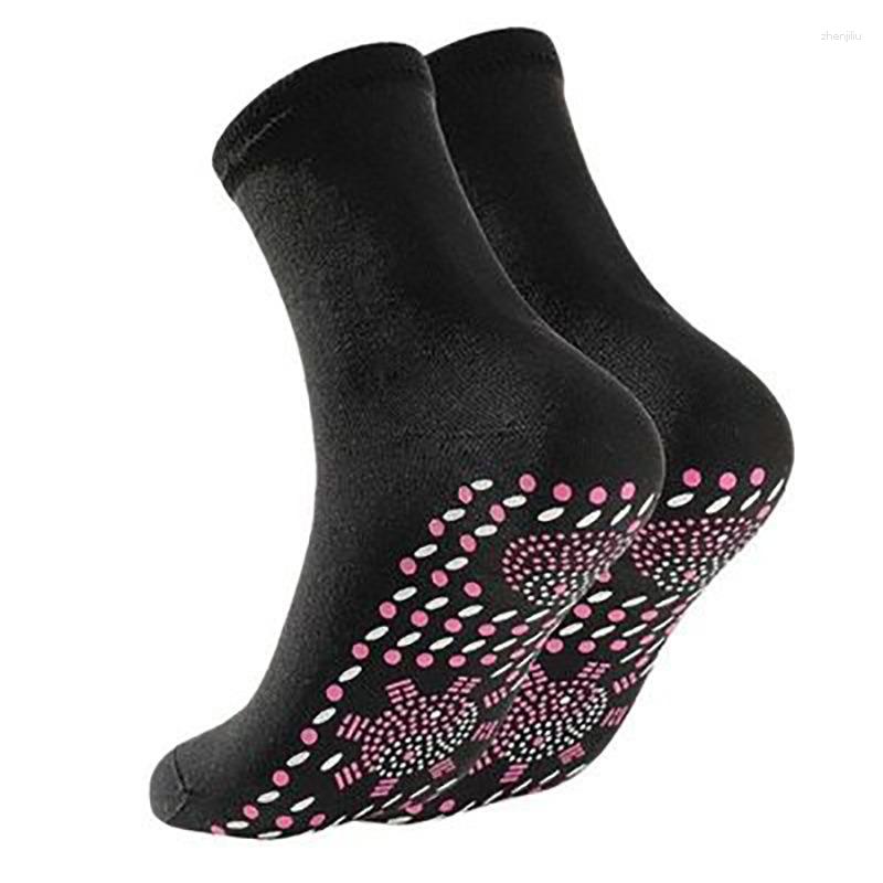 Sports Socks Tourmaline Magnetic Heated Therapy Self-heating Thermal Pain Relief Winter Women Men Warm Massage Sport Yoga