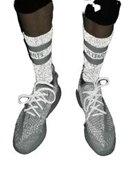 Sports sokken Vetementen Reflecterend Sock Street Fashion Running Comfortabele mooie socking ademende middenbuis herfst winter sock1965126