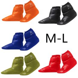 Sportsokken Winter Eendendons Booties Sokken Outdoor Camping Tent Warme Zachte Pantoffels Laarzen Covers Zachte Dons Schoenen Muiltjes Gezellige Warmers 231005