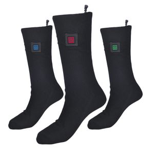 Chaussettes de sport hiver électrique chauffées 3 7V 2200mAh rechargeables thermiques à 3 niveaux de chauffage respirant et à séchage rapide pour le cyclisme 231129