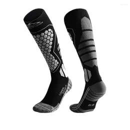 Calcetines deportivos Winter Warlth Wool Ski Compression Anti-Sprain Deportes sin deslizamiento de secado