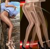 Chaussettes sportives femmes dame sexy huile transparente brillante brillante collants collants collants stocant US5602631