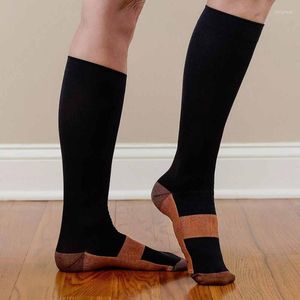 Chaussettes de sport pour femmes et hommes, Tube Long, Compression, haute évacuation de l'humidité, bonneterie, Fitness en plein air, vêtement de sport fin