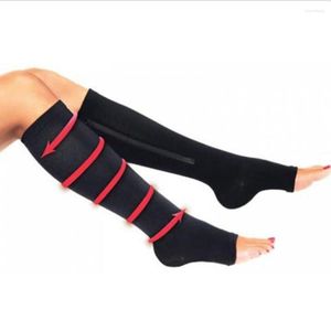 Sportsokken xxl mannen en vrouwen compressie zipperdruk teint zwarte huidskleur voorkomen spataderen yoga klimmen
